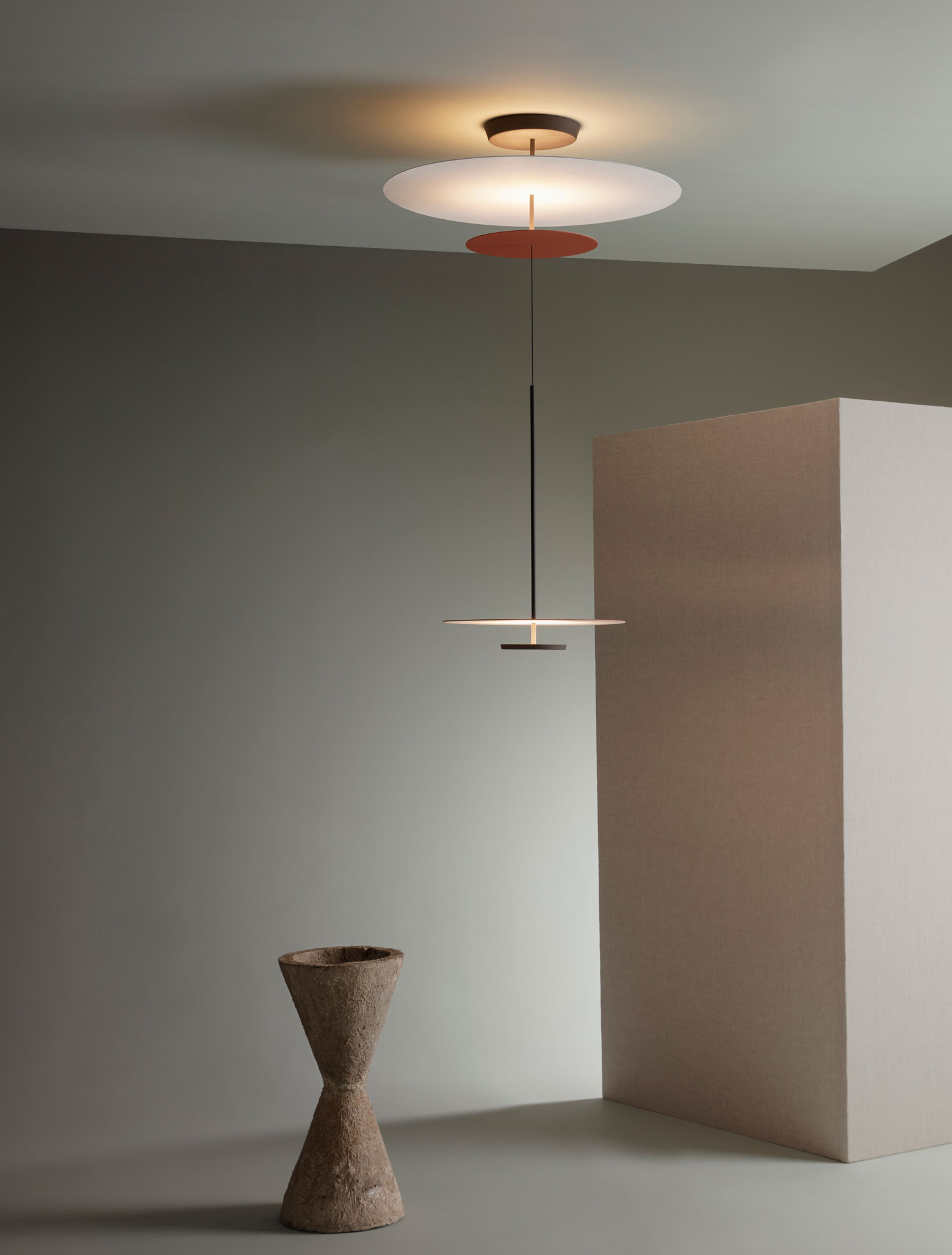 Vibia The Edit - Layers of Light: Flat Pendant